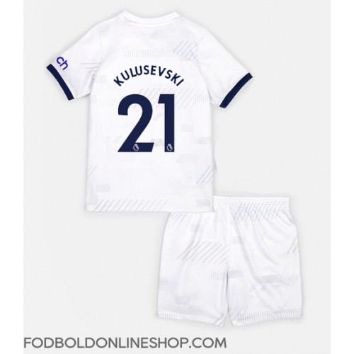 Tottenham Hotspur Dejan Kulusevski #21 Hjemme Trøje Børn 2023-24 Kortærmet (+ Korte bukser)